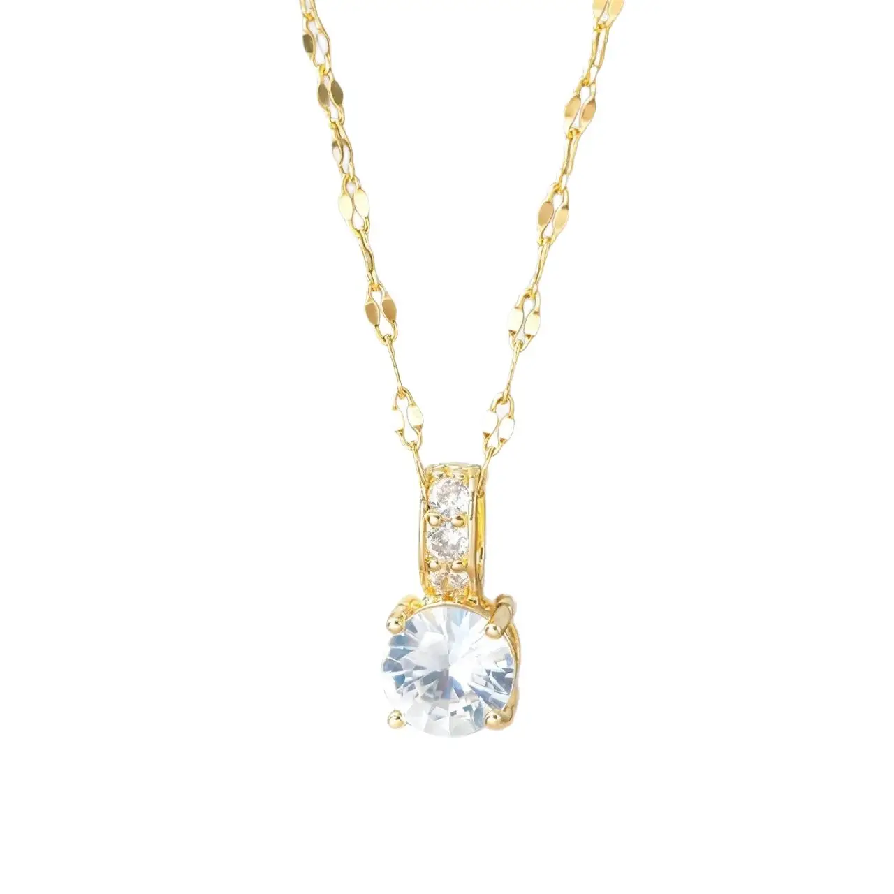 Cross-Border Geometric Zircon Necklace for Women - Image 7
