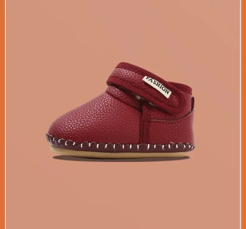Winter Baby Cotton Shoes Red 6-12M — feature 33