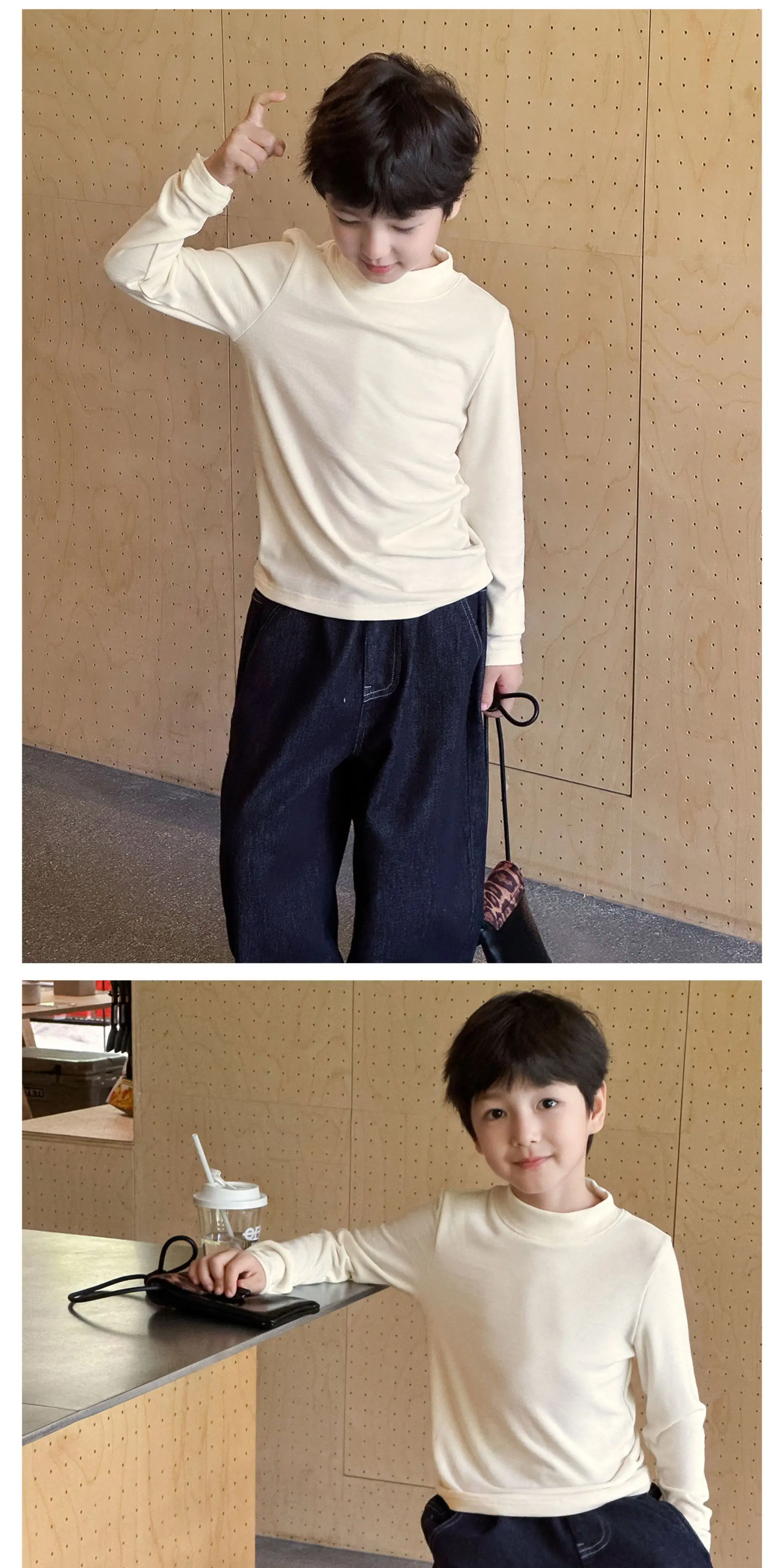 Boys Blue Long Sleeve T-Shirt for Kids Winter Base — feature 11