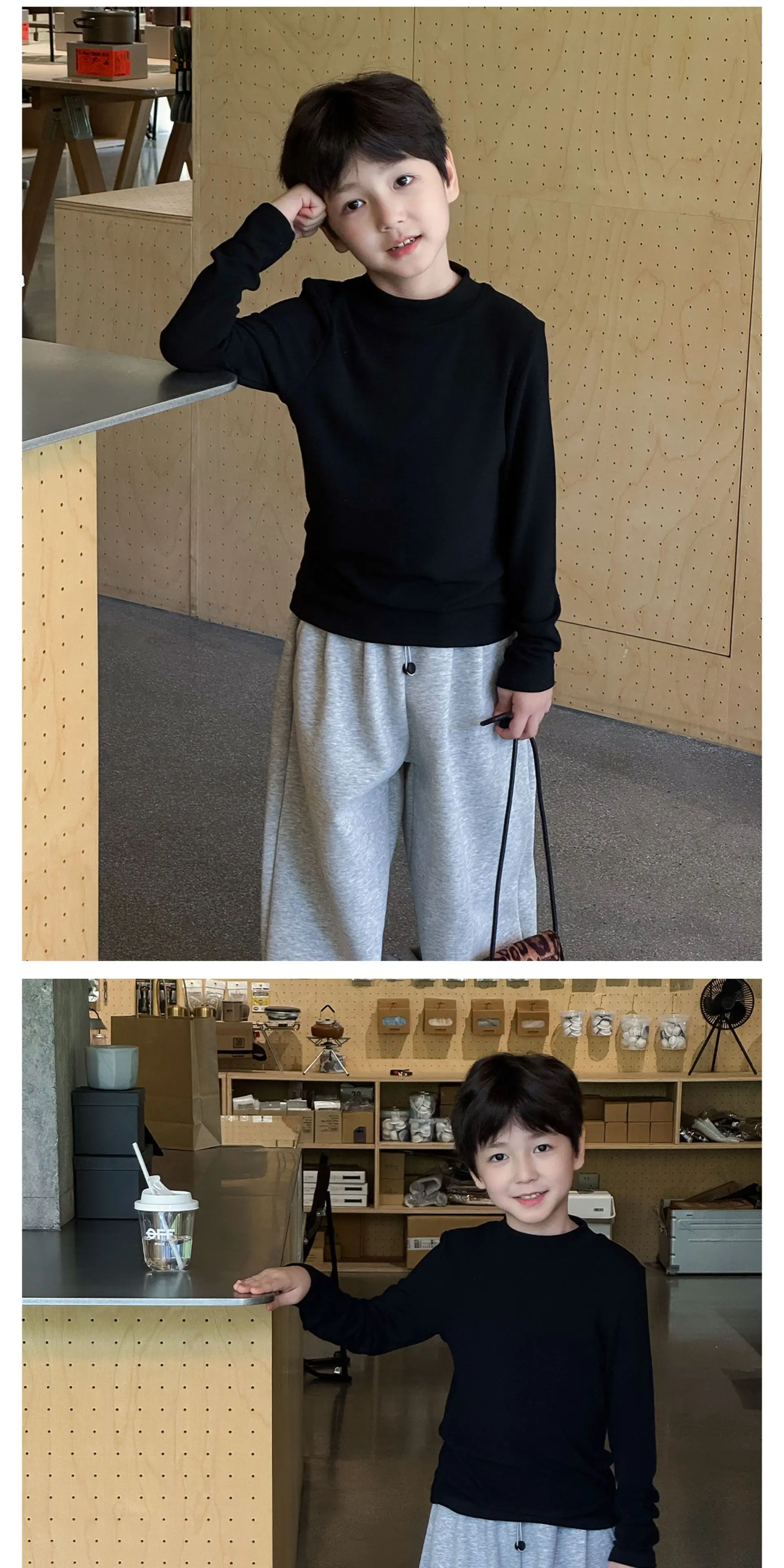 Boys Blue Long Sleeve T-Shirt for Kids Winter Base — feature 16