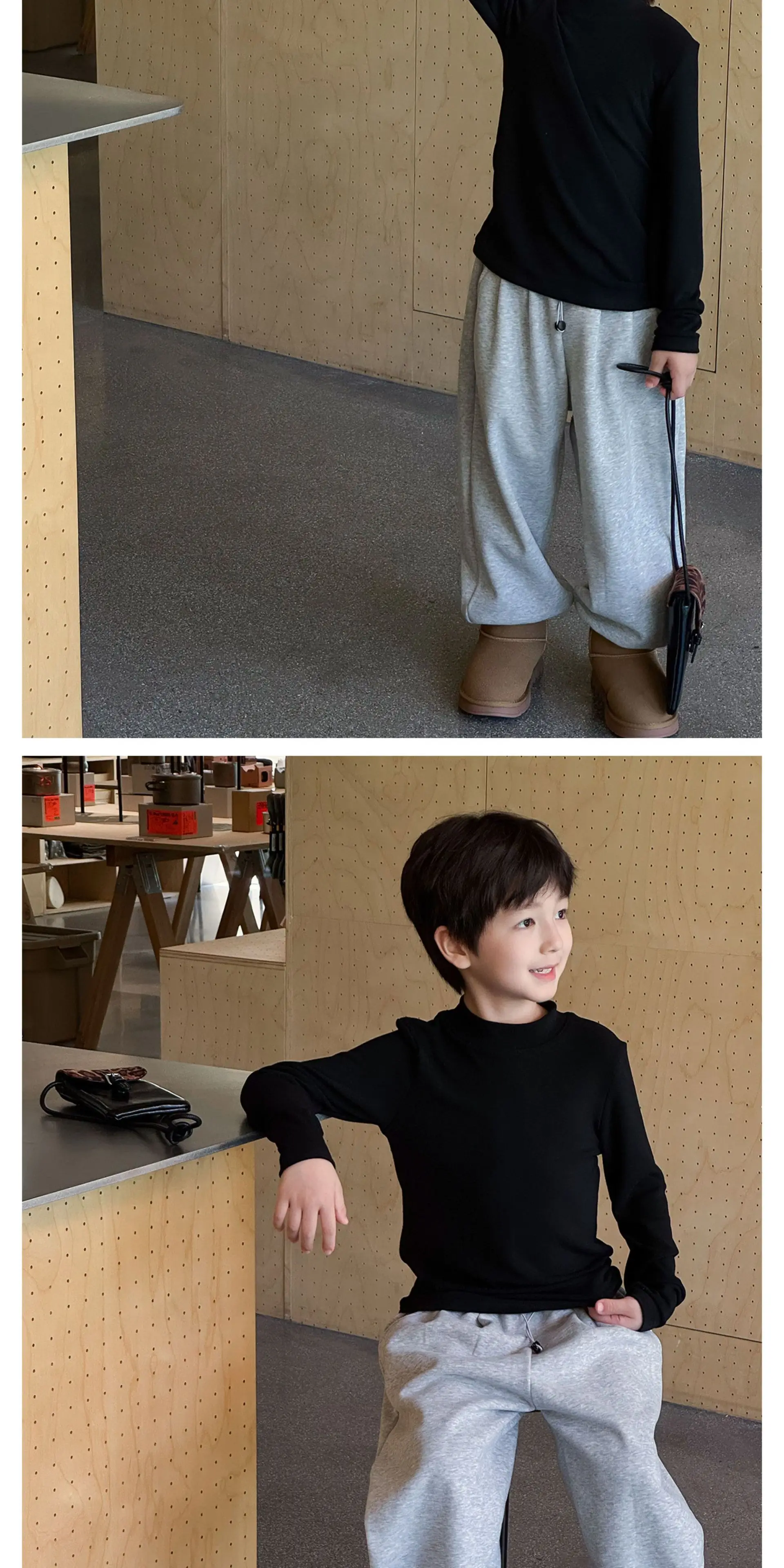 Boys Blue Long Sleeve T-Shirt for Kids Winter Base — feature 18