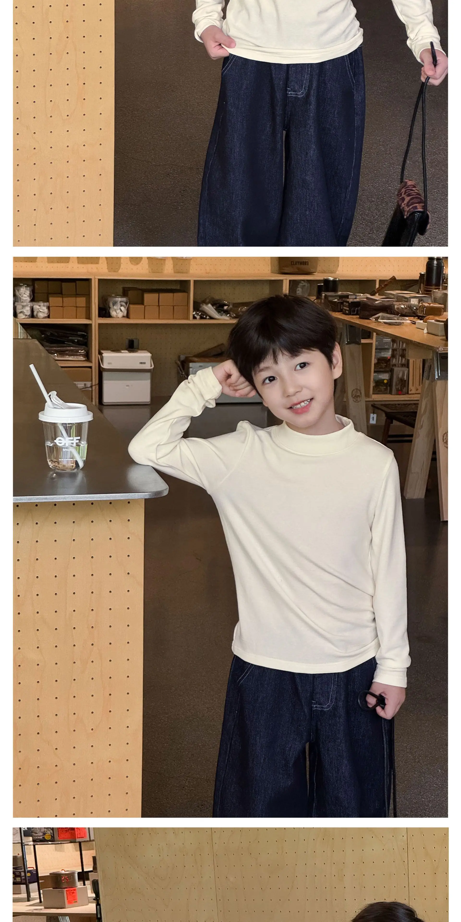 Boys Blue Long Sleeve T-Shirt for Kids Winter Base — feature 8