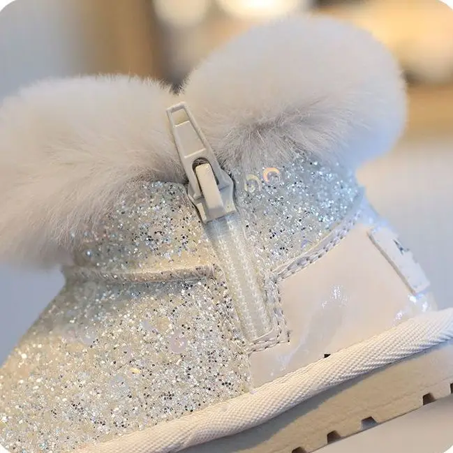 Baby Girl Fleece Lined Snow Boots Warm Winter Shoes — feature 2