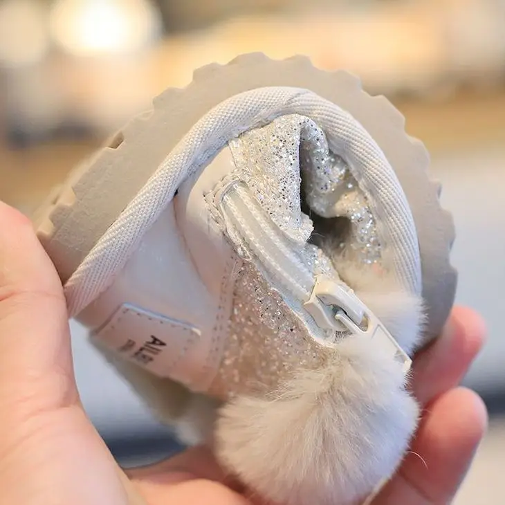 Baby Girl Fleece Lined Snow Boots Warm Winter Shoes — feature 8