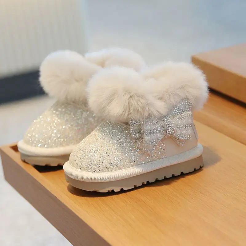 Baby Girl Fleece Lined Snow Boots Warm Winter Shoes — feature 9