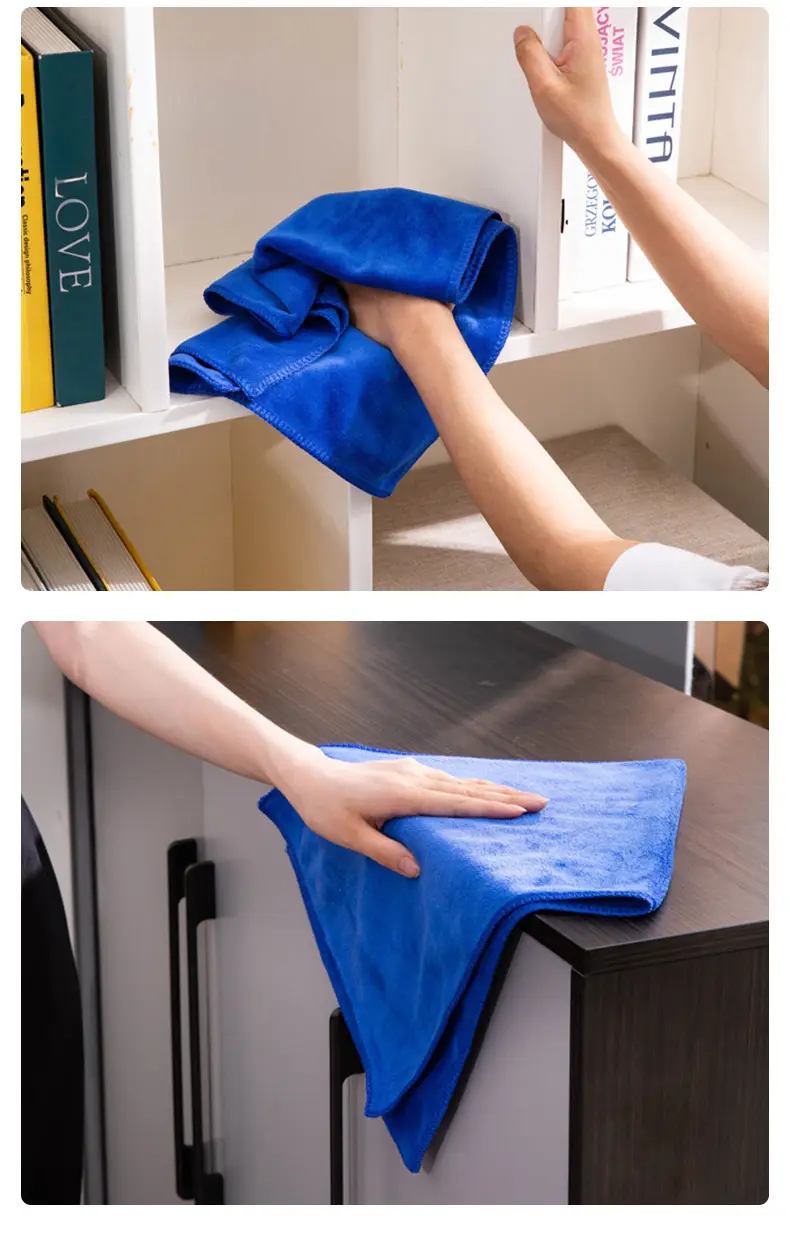 Pink Microfiber Car Wash Towel for Home Cleaning — feature 18