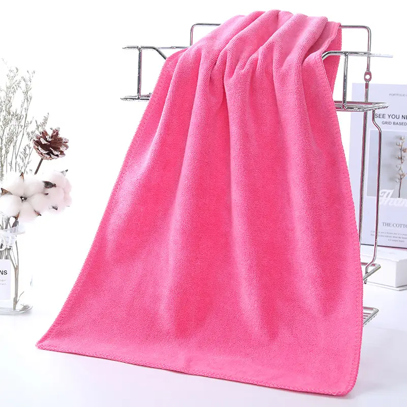 Pink Microfiber Car Wash Towel for Home Cleaning - Image 12