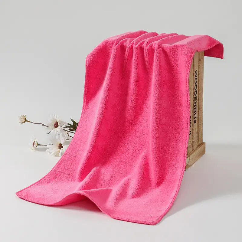 Pink Microfiber Car Wash Towel for Home Cleaning - Image 6