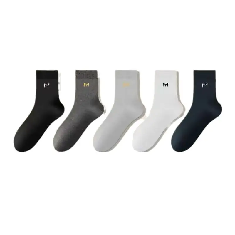 Xinjiang Cotton Pure Cotton Unisex Business Sweat-Absorbent Breathable All-Cotton Anti-Odor Socks Sports Short Socks Solid Color Men's Cotton Socks