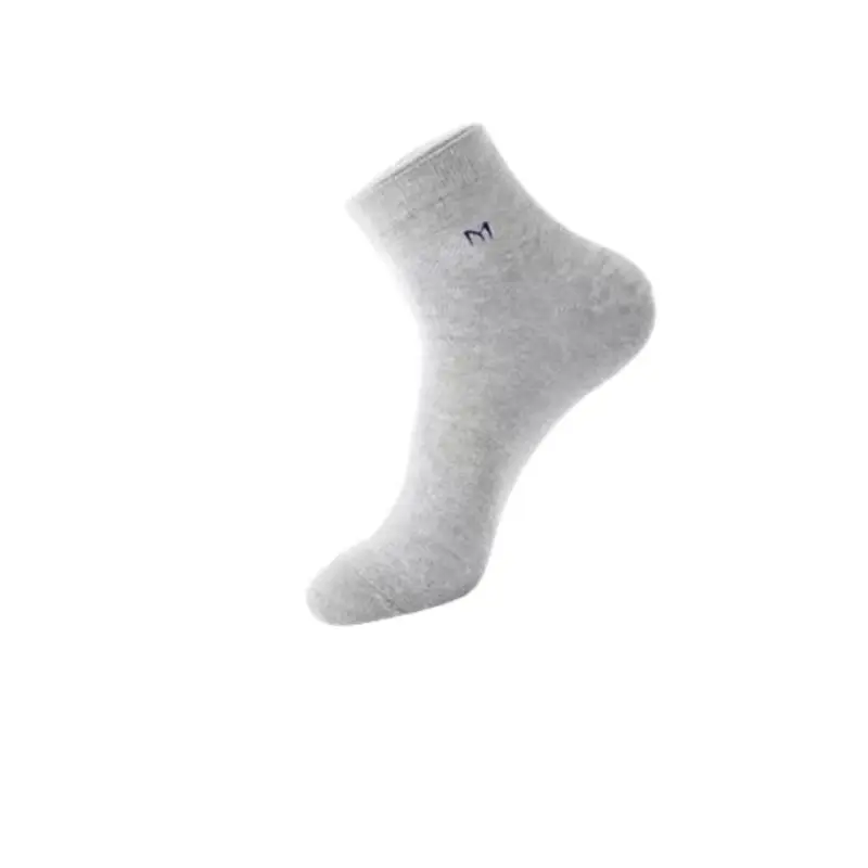 Xinjiang Cotton Pure Cotton Unisex Business Sweat-Absorbent Breathable All-Cotton Anti-Odor Socks Sports Short Socks Solid Color Men's Cotton Socks