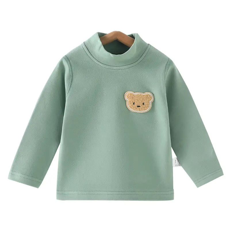 Baby Velvet T-Shirt Blue Warm Thermal Top - Image 11