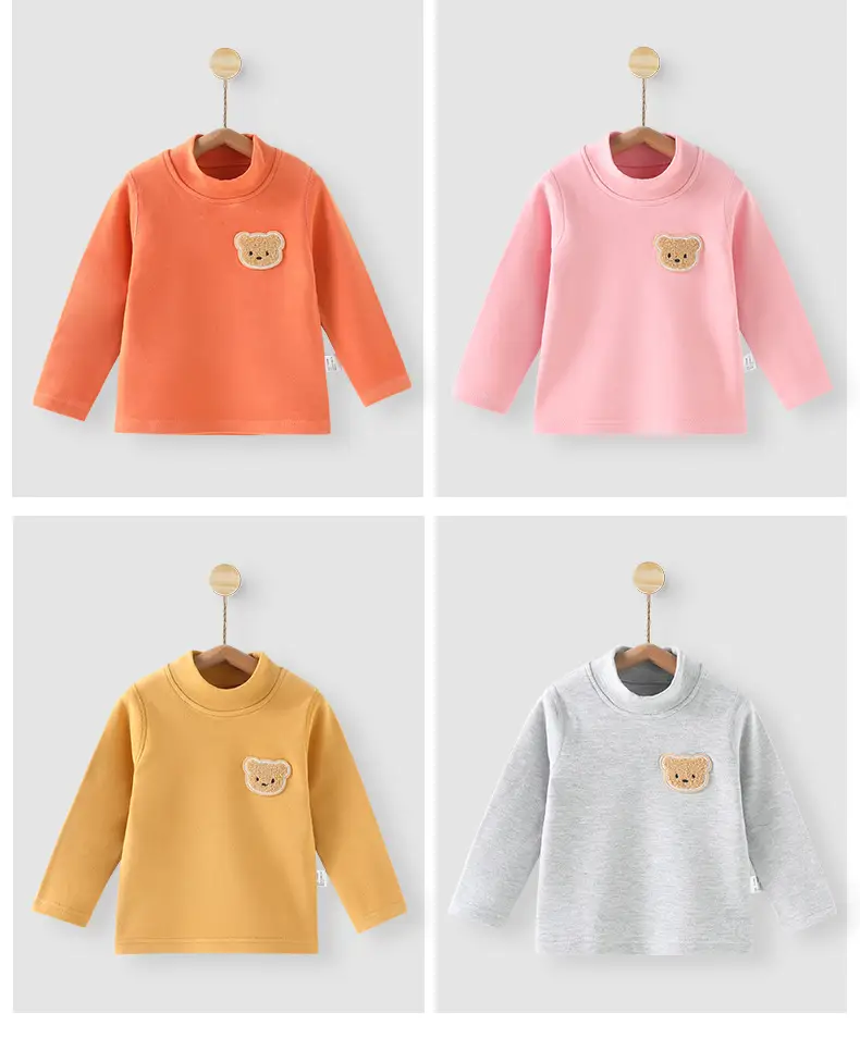 Baby Velvet T-Shirt Blue Warm Thermal Top — feature 10