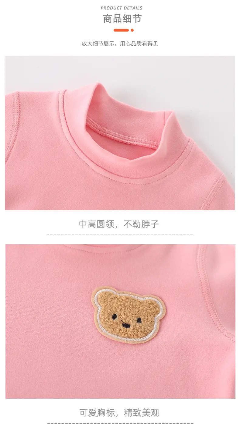 Baby Velvet T-Shirt Blue Warm Thermal Top — feature 11