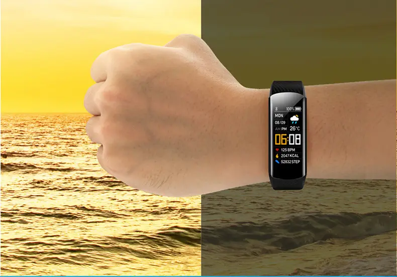 Huaqiangbei Black Technology C5S Smart Bracelet Ios Mobile Phone Suitable for Sports Heart Rate Jumping Blood Oxygen C6T Men's and Women's Watch — feature 13