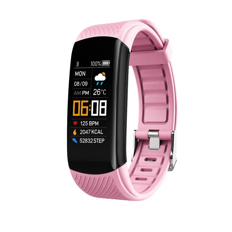 Huaqiangbei Black Technology C5S Smart Bracelet Ios Mobile Phone Suitable for Sports Heart Rate Jumping Blood Oxygen C6T Men's and Women's Watch