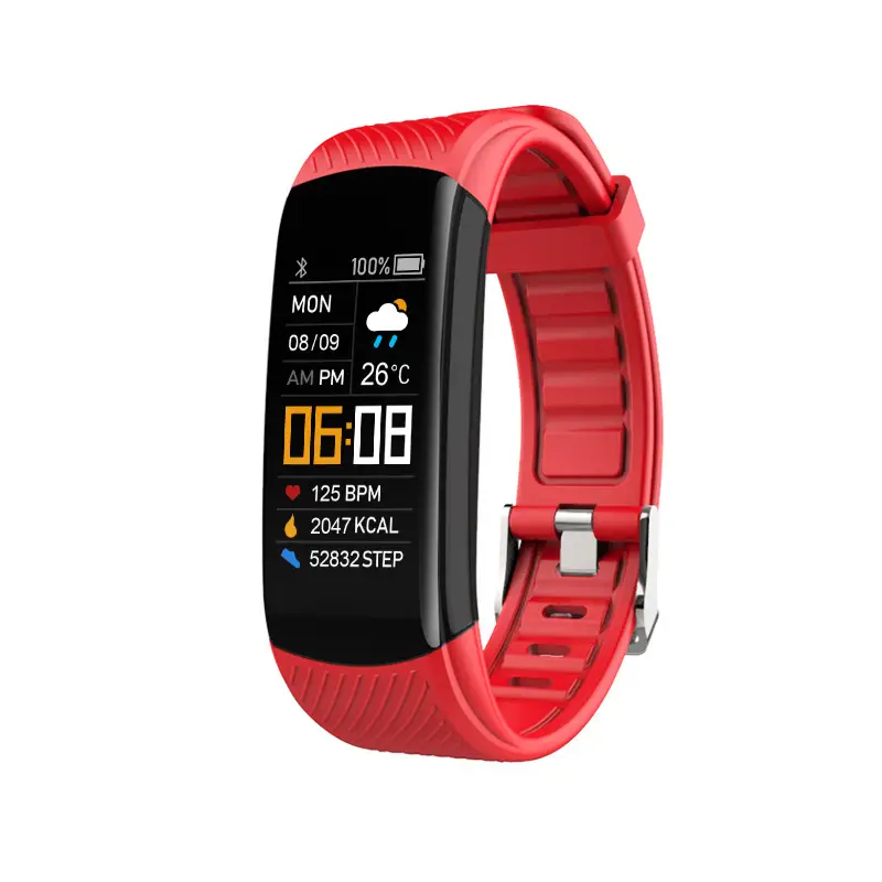 Huaqiangbei Black Technology C5S Smart Bracelet Ios Mobile Phone Suitable for Sports Heart Rate Jumping Blood Oxygen C6T Men's and Women's Watch