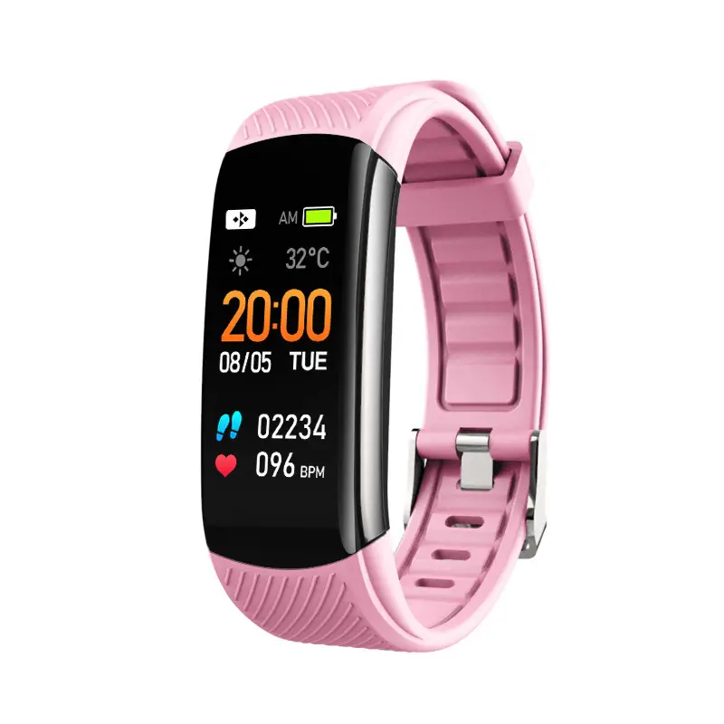 Huaqiangbei Black Technology C5S Smart Bracelet Ios Mobile Phone Suitable for Sports Heart Rate Jumping Blood Oxygen C6T Men's and Women's Watch