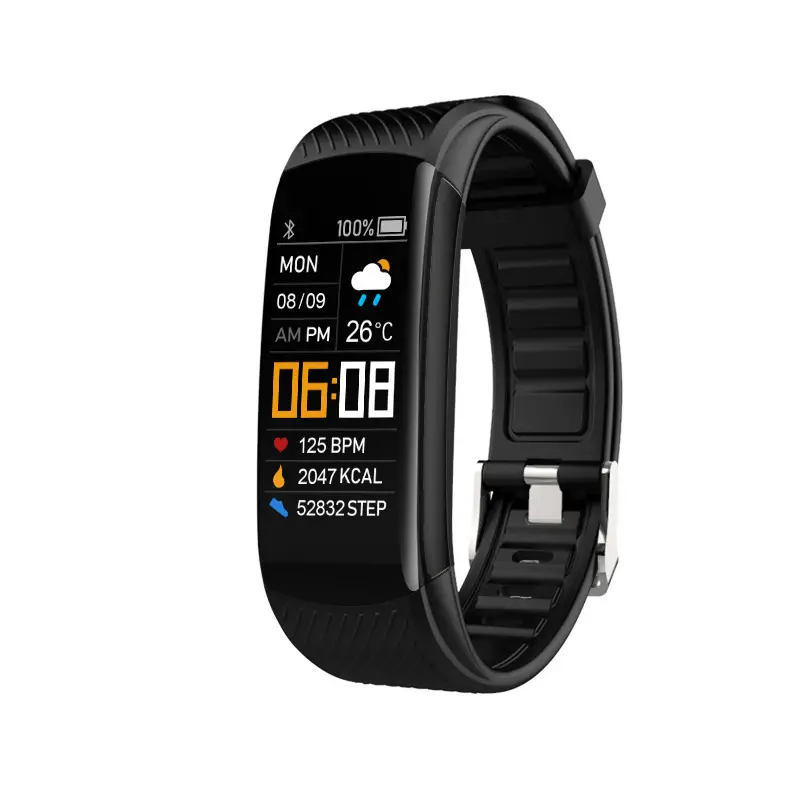 Huaqiangbei Black Technology C5S Smart Bracelet Ios Mobile Phone Suitable for Sports Heart Rate Jumping Blood Oxygen C6T Men's and Women's Watch