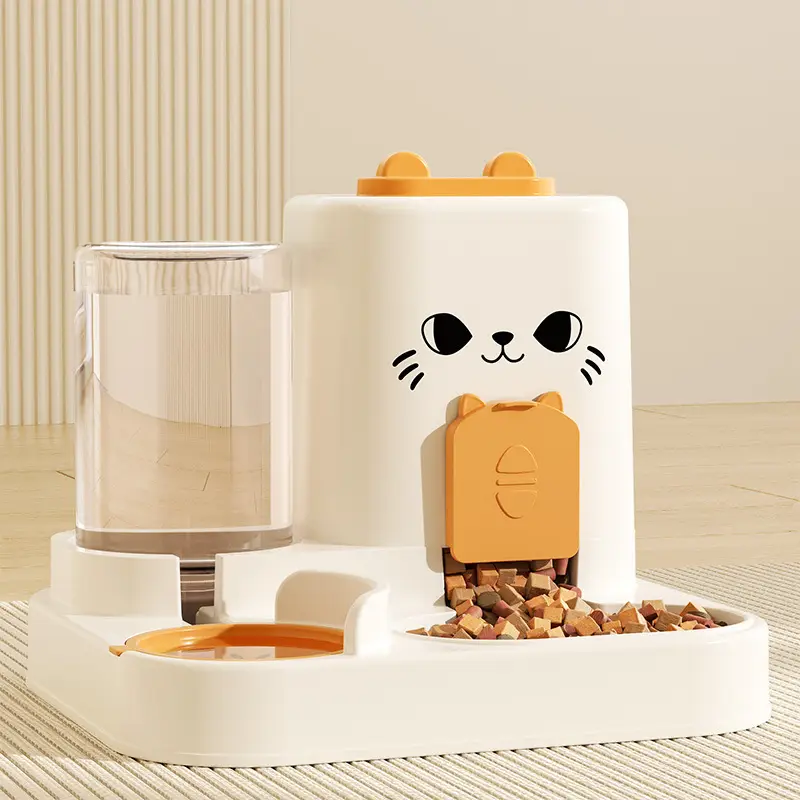 Cross-Border Cat Dry and Wet Separation Dog Bowl and Cat Basin Two-In-One Automatic Feeding and Water Dispenser Pet Supplies