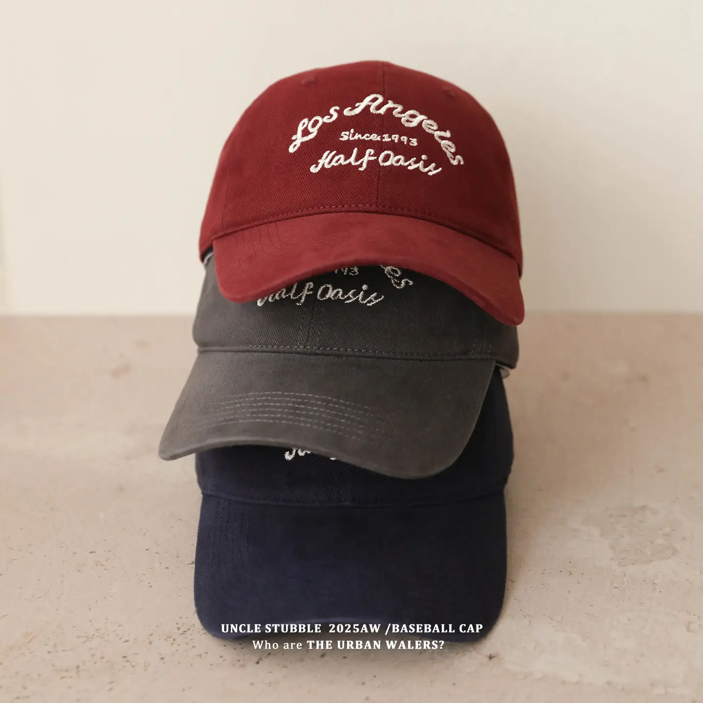 2025 Men's Beige Letter Embroidered Cap — feature 11
