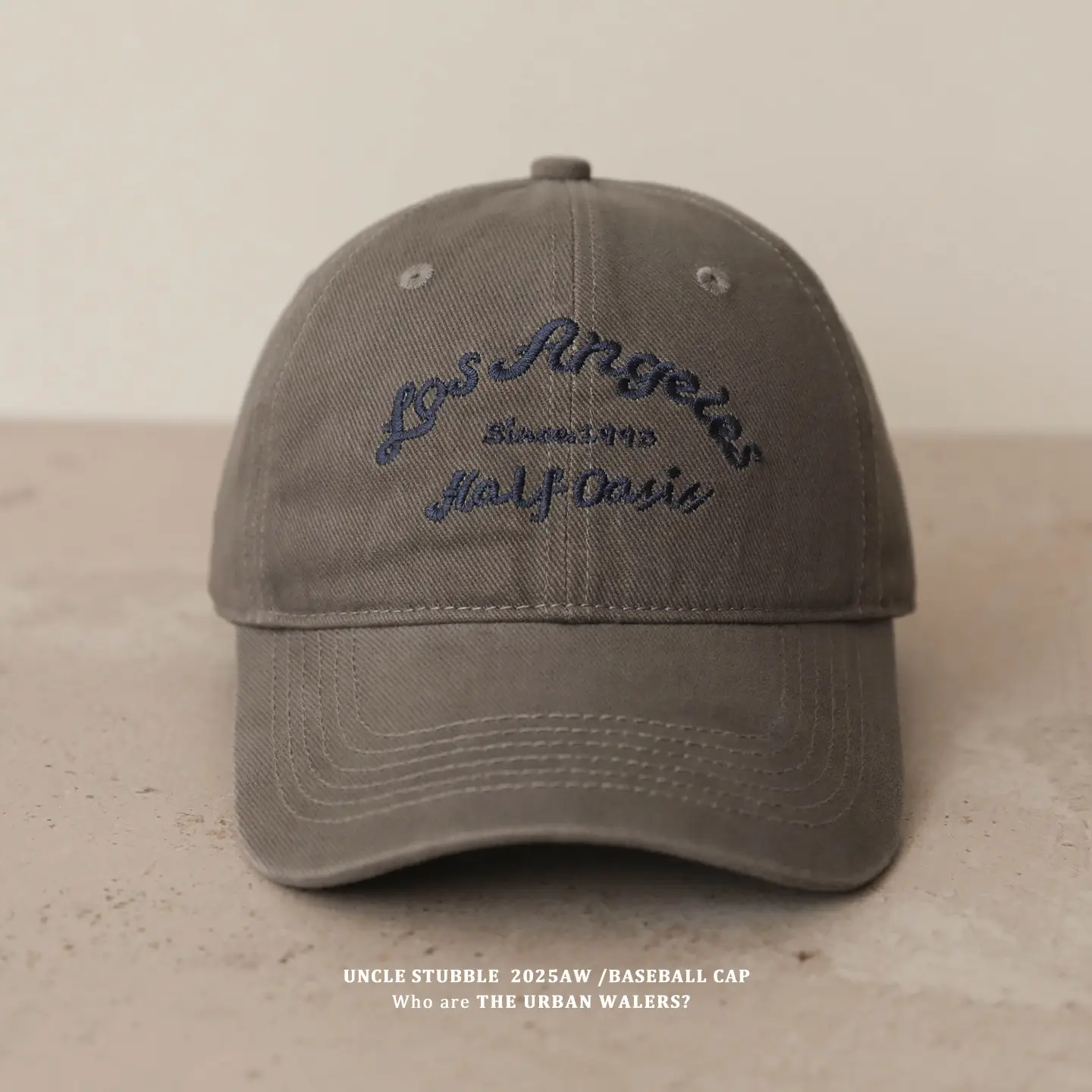 2025 Men's Beige Letter Embroidered Cap — feature 12