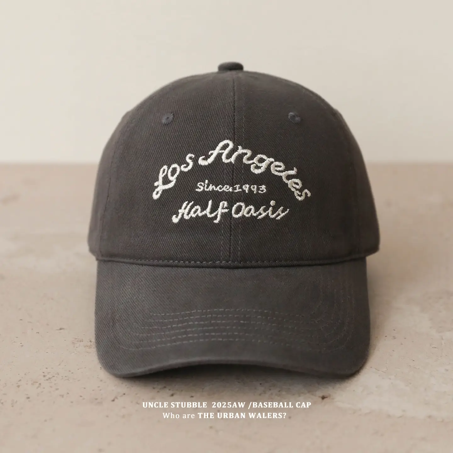 2025 Men's Beige Letter Embroidered Cap — feature 13