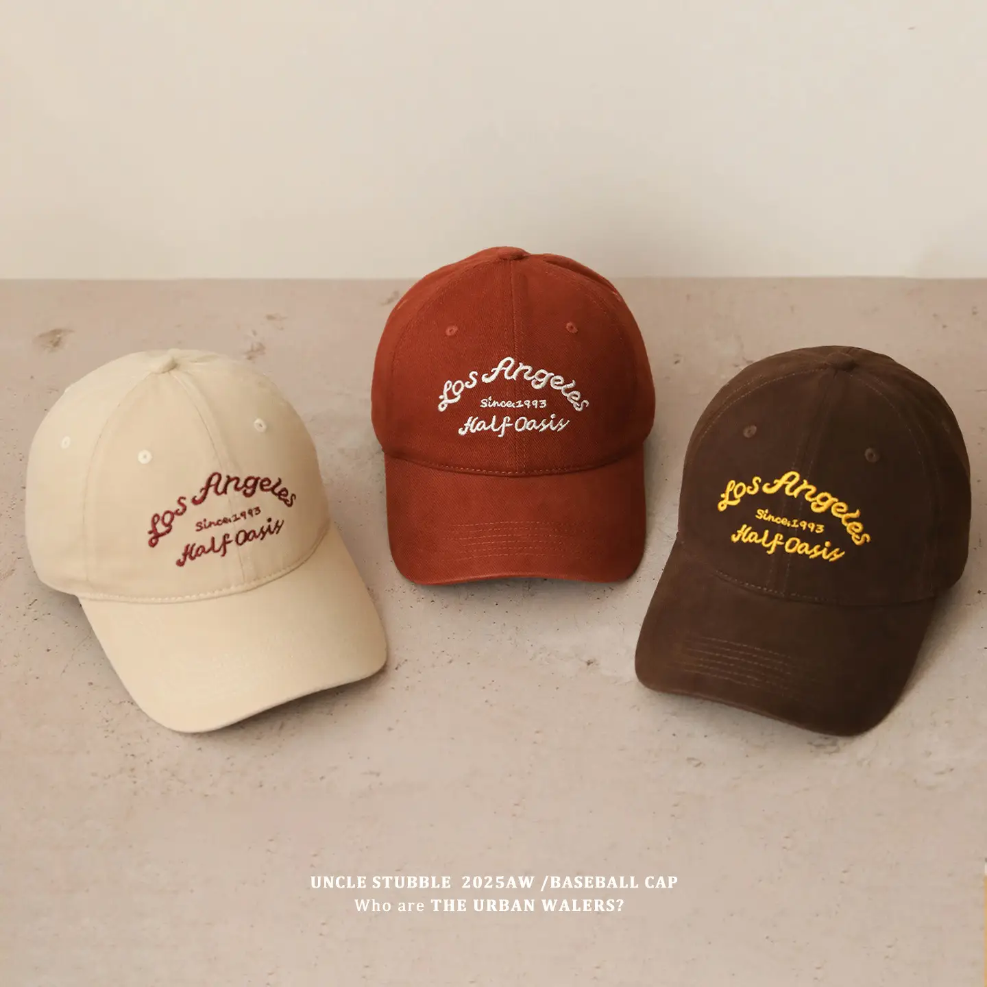 2025 Men's Beige Letter Embroidered Cap — feature 6