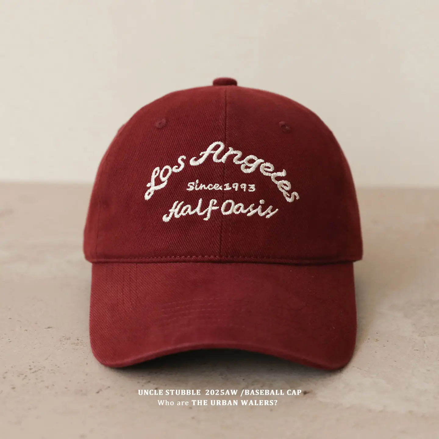 2025 Men's Beige Letter Embroidered Cap — feature 8