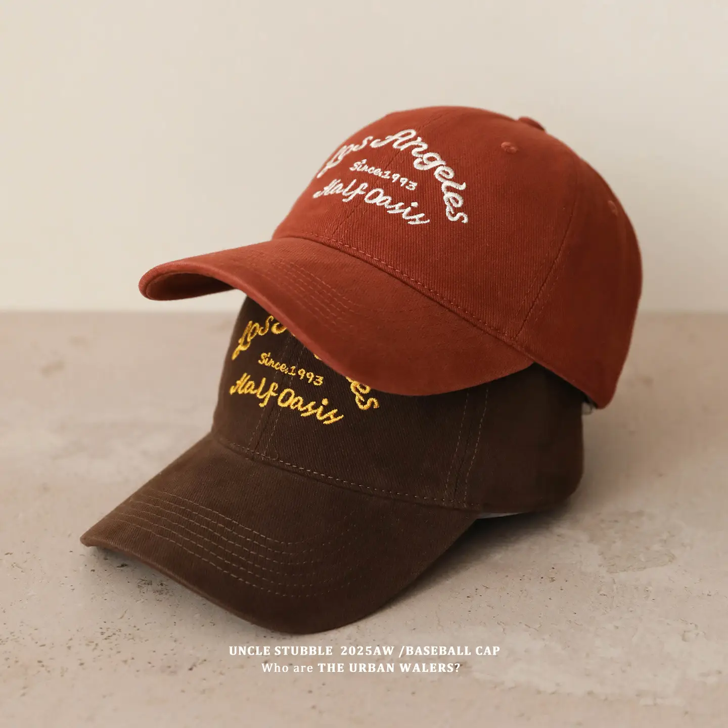 2025 Men's Beige Letter Embroidered Cap — feature 9