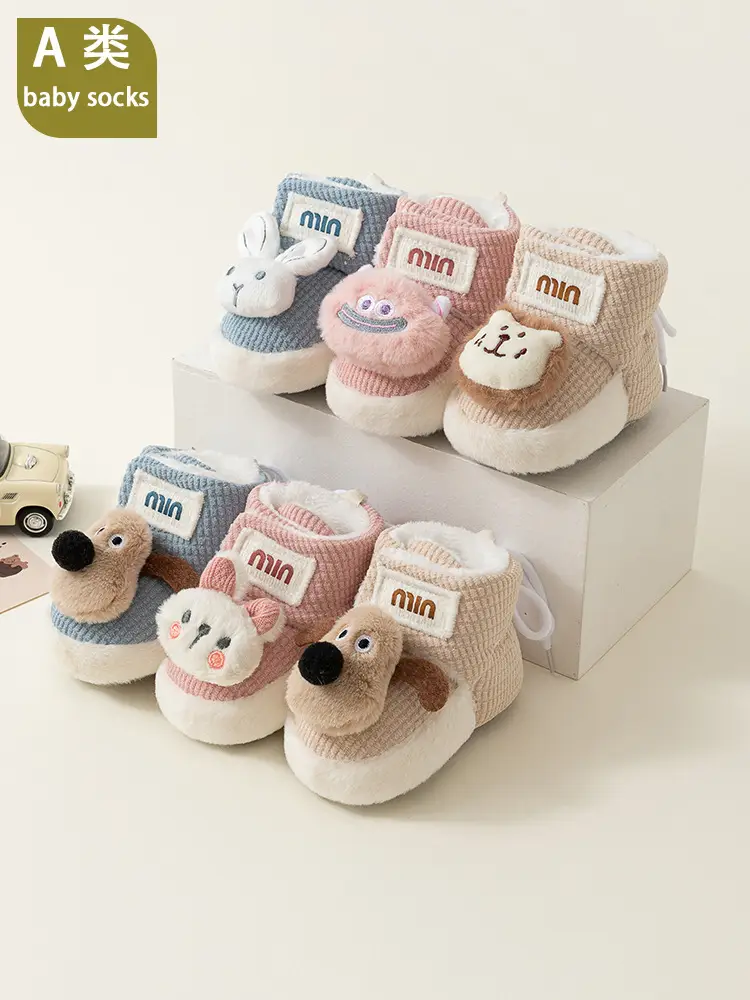 Baby Velvet Warm Shoes for 0-1 Years Winter Cute Soft - Image 10