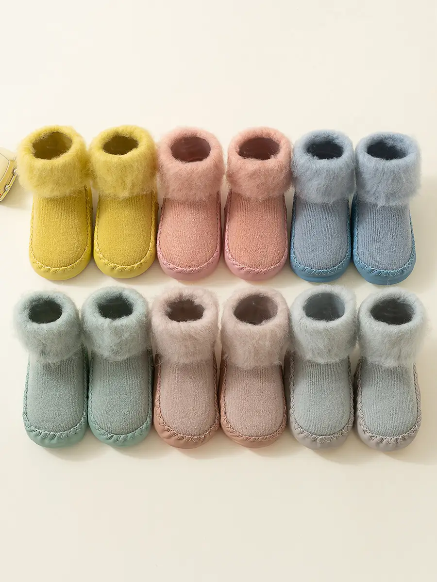 25 Winter Kids Velvet Mid-Calf Floor Socks - Image 9