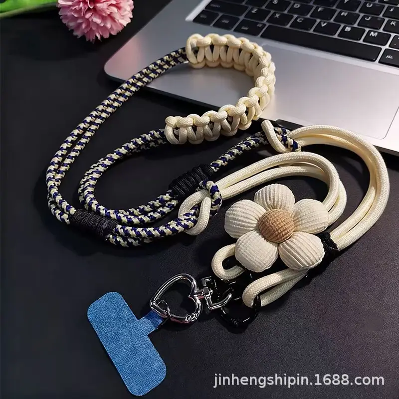 Long Mobile Phone Lanyard, Cross-Body, Multifunctional Hand Chain, Men's and Women's Outdoor Mountaineering Thickened Hanging Neck Shell, Strong