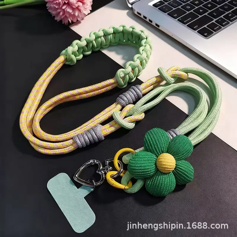 Long Mobile Phone Lanyard, Cross-Body, Multifunctional Hand Chain, Men's and Women's Outdoor Mountaineering Thickened Hanging Neck Shell, Strong