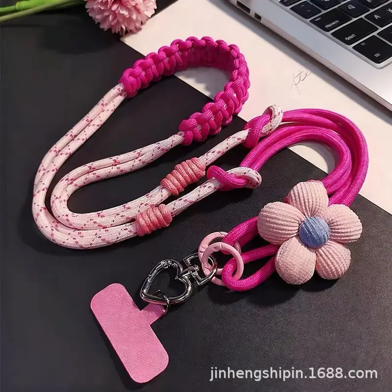 Long Mobile Phone Lanyard, Cross-Body, Multifunctional Hand Chain, Men's and Women's Outdoor Mountaineering Thickened Hanging Neck Shell, Strong
