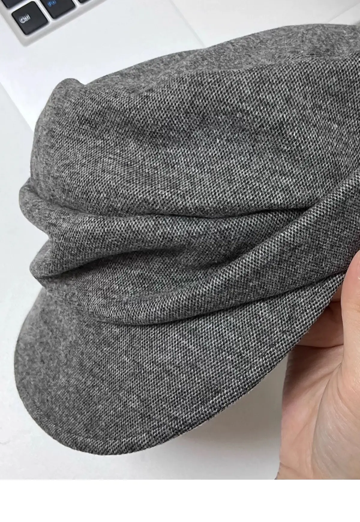 Wool Blend Flat-Top Hooded Beret for Women Autumn Winter — feature 11