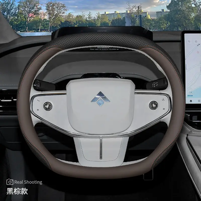 23 Aian Hao Platinum Gt Steering Wheel Covers 2023 Hao Platinum Ht Special Car Interior Modified Leather Handle Covers