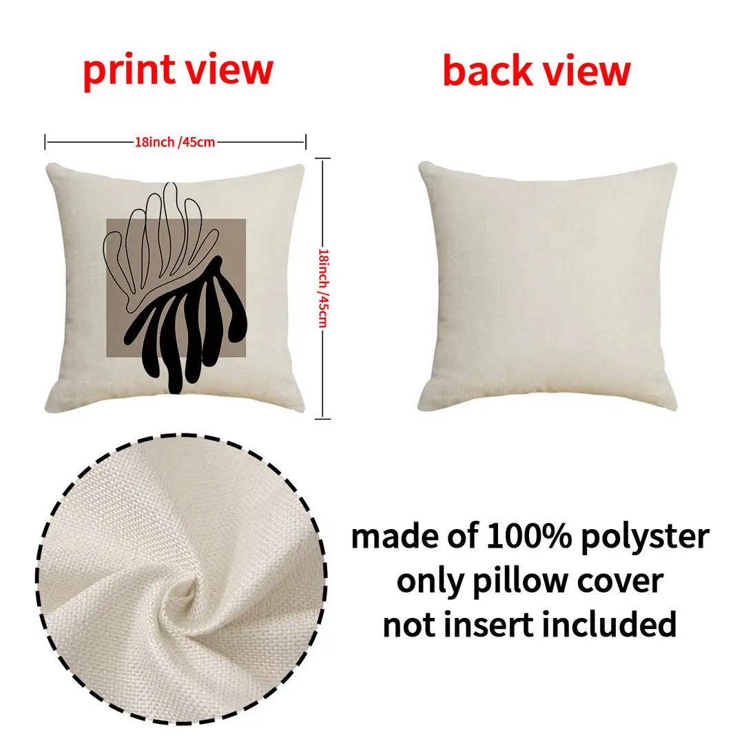 Black & White Geometric Pillow Covers for Home Decor - Image 12