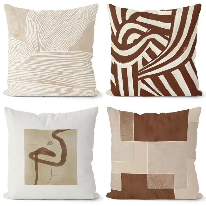 Black & White Geometric Pillow Covers for Home Decor — feature 3