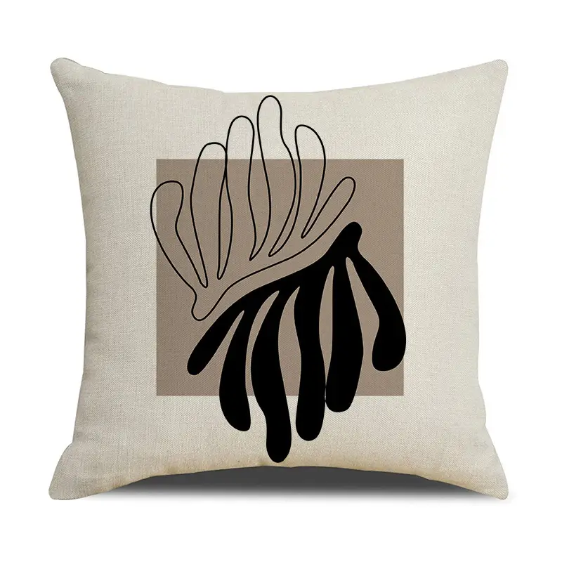 Black & White Geometric Pillow Covers for Home Decor
