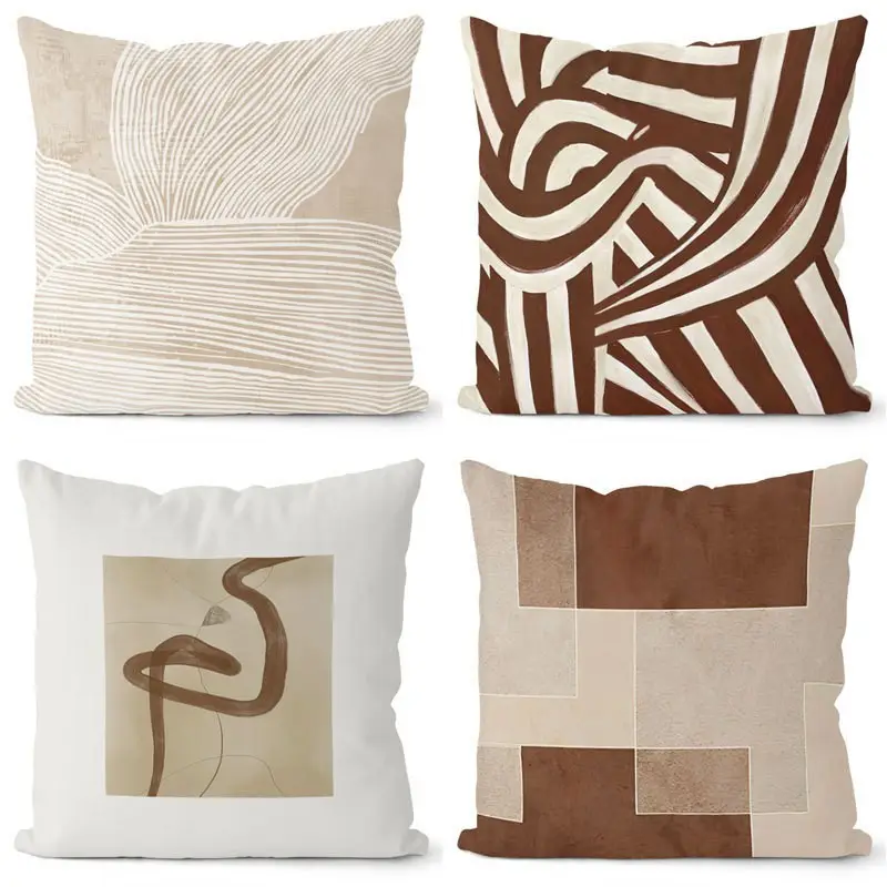 Black & White Geometric Pillow Covers for Home Decor - Image 8