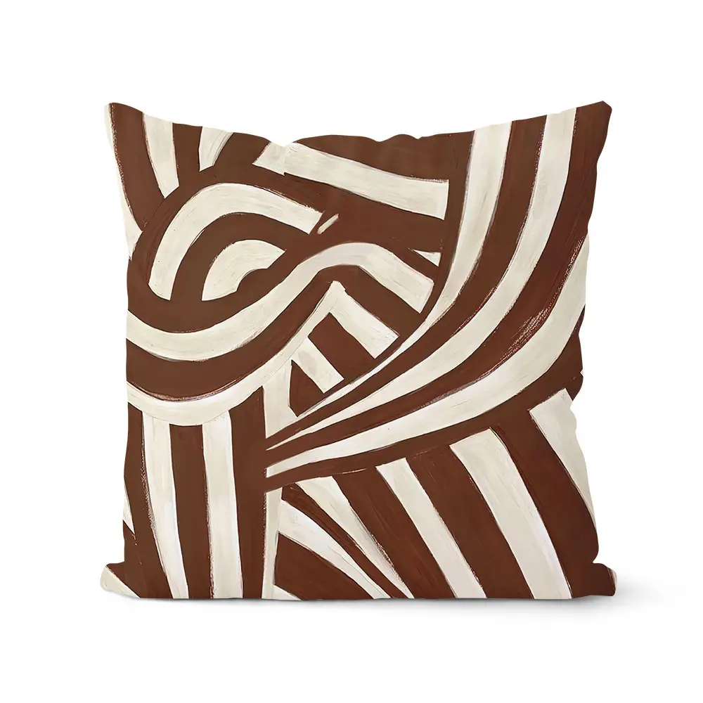 Black & White Geometric Pillow Covers for Home Decor - Image 6