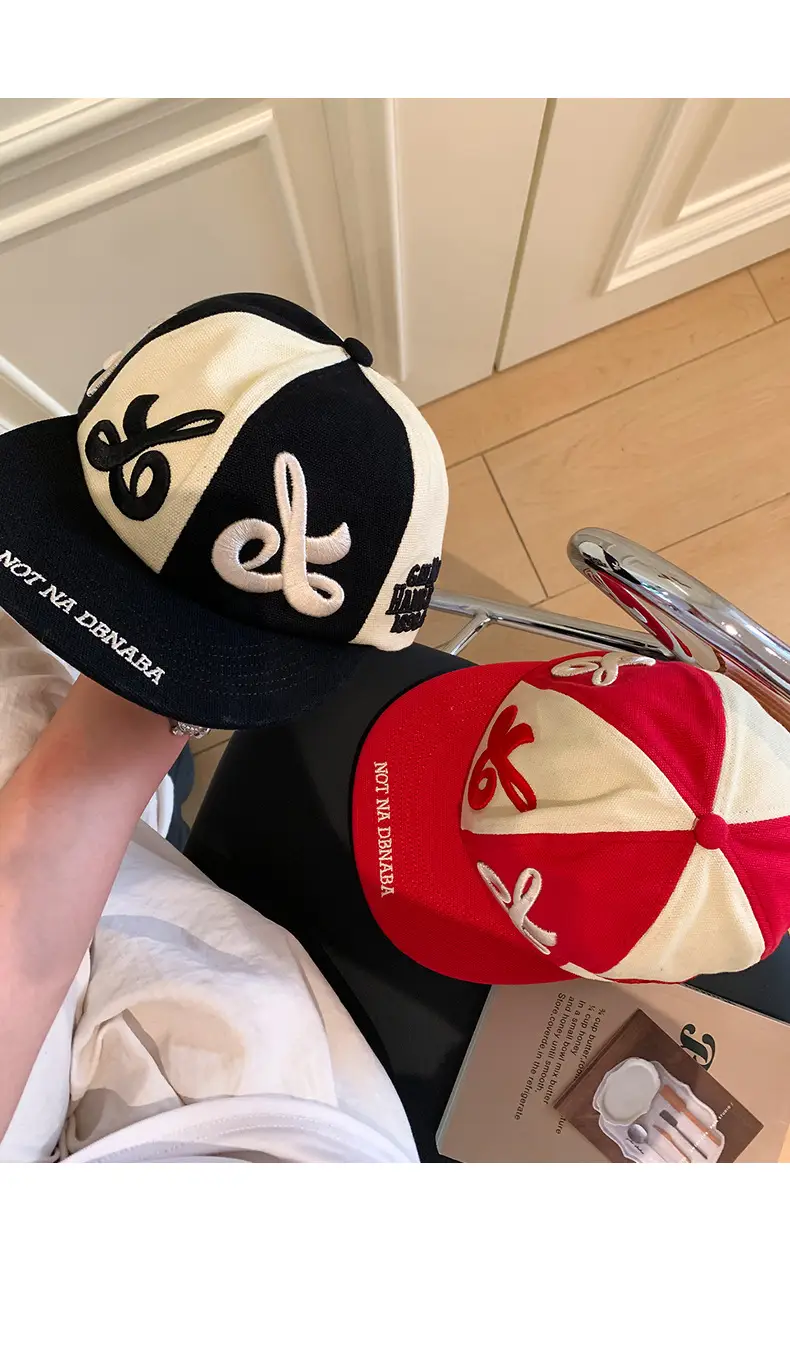 Women Retro Embroidered Baseball Cap with Large Head Circumference — feature 15