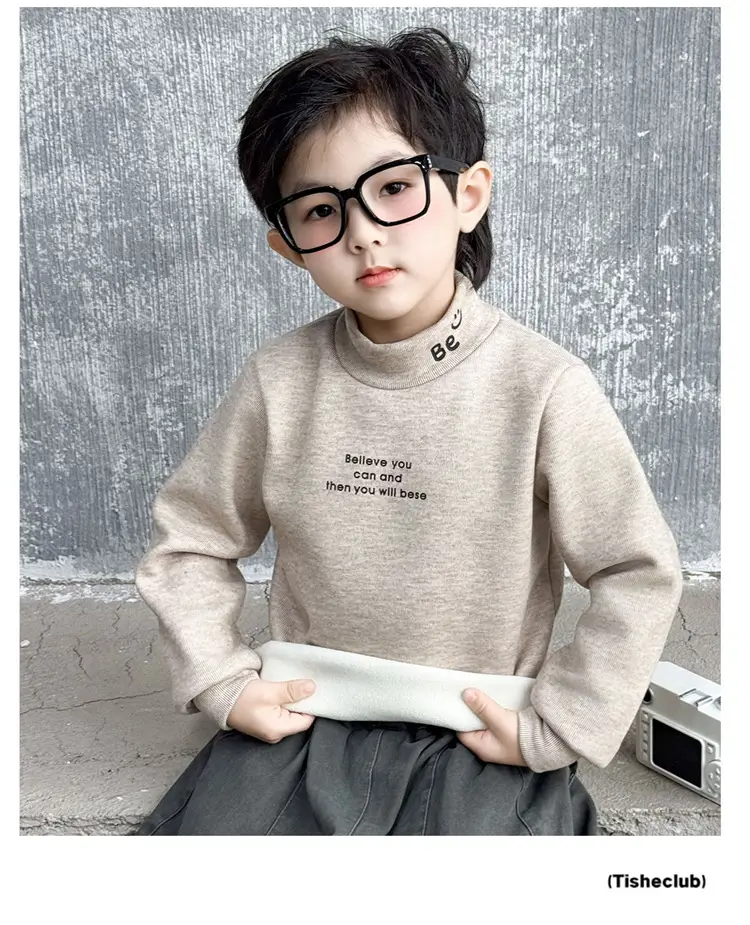 0234 Boys Velvet T-Shirt Grey Elastic Inner Wear — feature 15