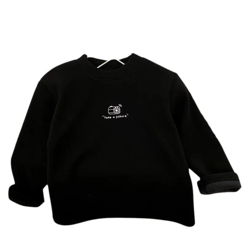 Boys Round Neck Long Sleeve T-Shirt Cream 2025 - Image 8