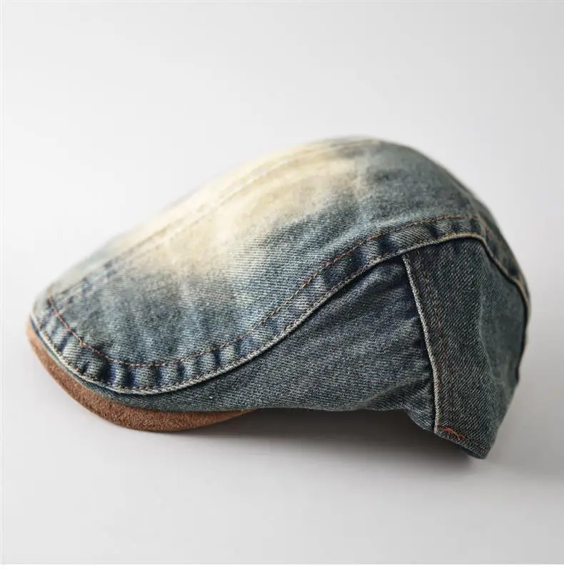 Vintage Denim Forward Cap Unisex Washed Faded — feature 2