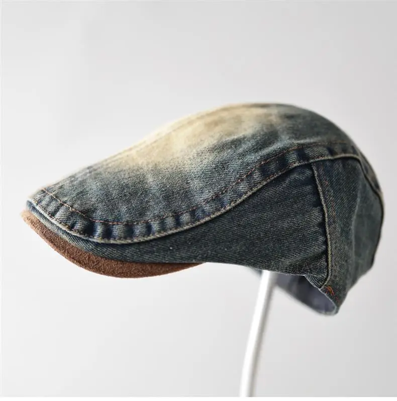 Vintage Denim Forward Cap Unisex Washed Faded — feature 3