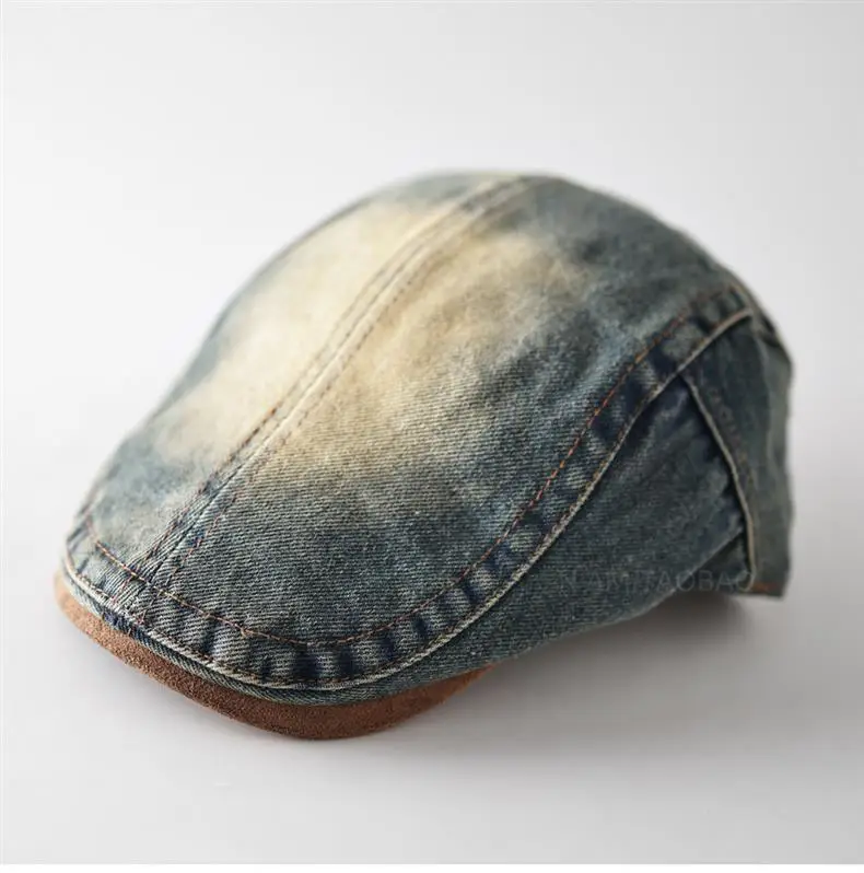 Vintage Denim Forward Cap Unisex Washed Faded — feature 6