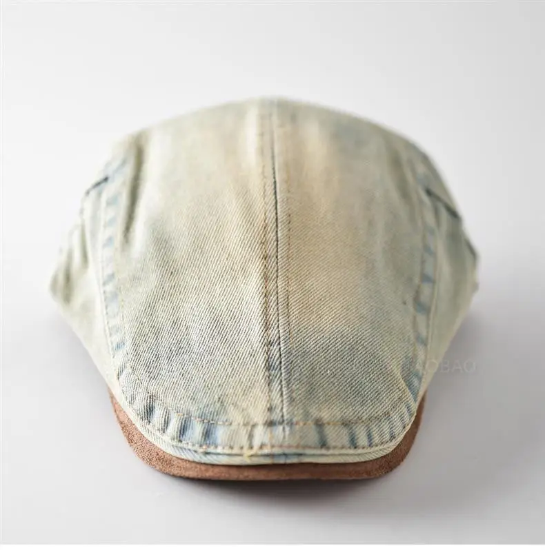 Vintage Denim Forward Cap Unisex Washed Faded — feature 7