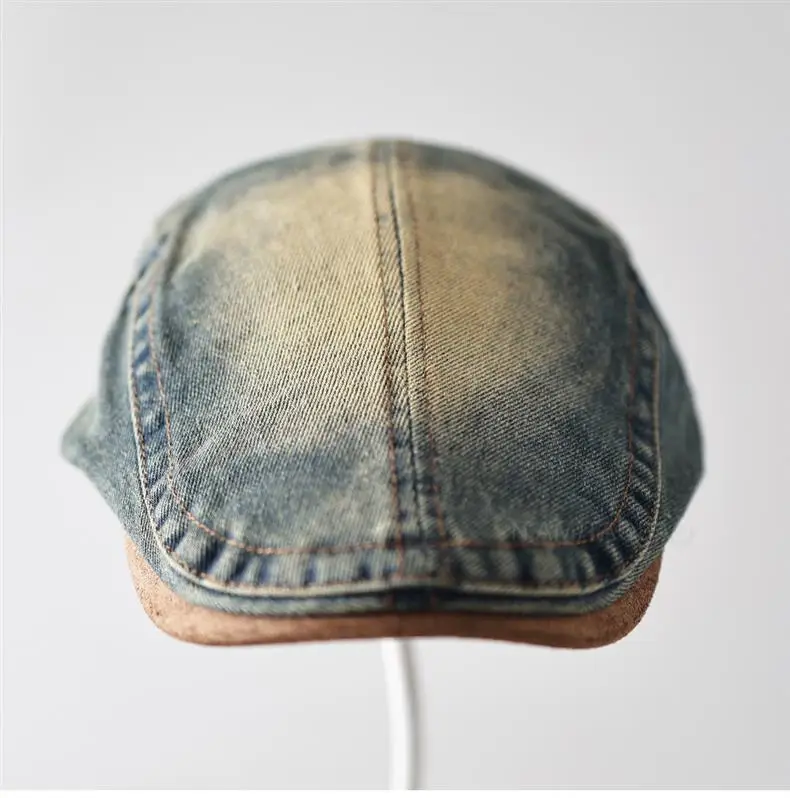 Vintage Denim Forward Cap Unisex Washed Faded — feature 9