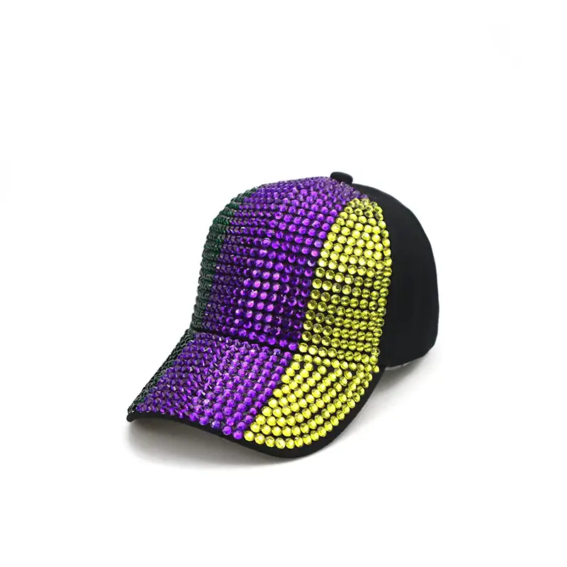 Rainbow Rhinestone Baseball Cap for Men Women - Image 3
